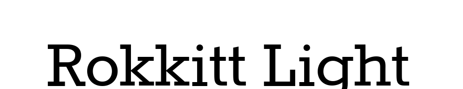 Rokkitt Light Font Download Free